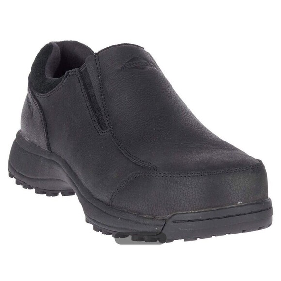 MERRELL Sutton Moc Pro Black Men 7.5 M Slip Resistant Waterproof Work Shoe main image 8